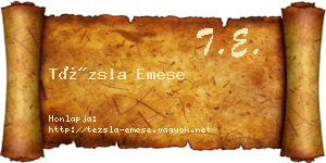 Tézsla Emese névjegykártya